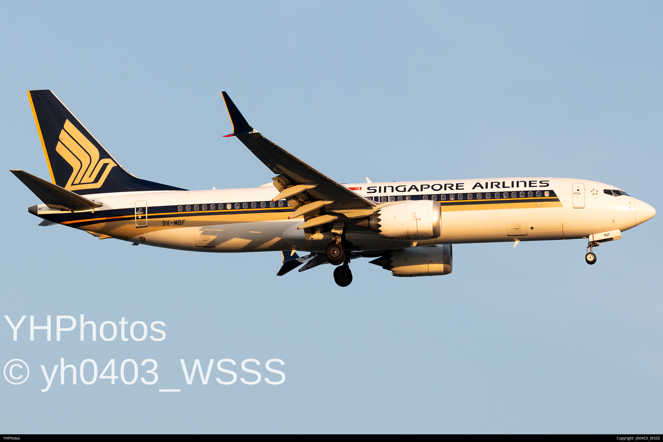 9V-MBF Singapore Airline Boeing 737-8（max8）